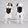 Custom Brown and White Dog Mascot Costume Adult Full Body Suit for Community Events Custom Brown and White Dog Mascot Costume Adult Full Body Suit for Community Events