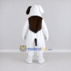 Custom Brown and White Dog Mascot Costume Adult Full Body Suit for Community Events Custom Brown and White Dog Mascot Costume Adult Full Body Suit for Community Events