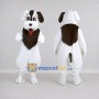 Custom Brown and White Dog Mascot Costume Adult Full Body Suit for Community Events