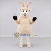Custom Cream Goat Mascot Costume Adult Full Body Suit for Farm Events
