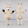 Custom Cream Goat Mascot Costume Adult Full Body Suit for Farm Events