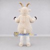 Custom Cream Goat Mascot Costume Adult Full Body Suit for Farm Events