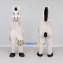 Custom White and Black Horse Mascot Costume Adult Full Body Suit for Farm Events