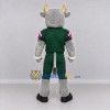 Custom Gray and Green Bull in Sportswear Mascot Costume Adult Full Body Suit for Sports Events Custom Gray and Green Bull in Sportswear Mascot Costume Adult Full Body Suit for Sports Events