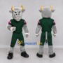 Custom Gray and Green Bull in Sportswear Mascot Costume Adult Full Body Suit for Sports Events