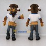 Custom Brown and White Bison in a Work Outfit Mascot Costume Adult Full Body Suit for Community Events