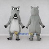 Custom Gray and White Bear Character Mascot Costume Adult Full Body Suit for School Events Custom Gray and White Bear Character Mascot Costume Adult Full Body Suit for School Events