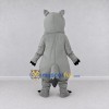 Custom Gray and White Bear Character Mascot Costume Adult Full Body Suit for School Events Custom Gray and White Bear Character Mascot Costume Adult Full Body Suit for School Events