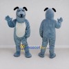 Custom Blue and White Dog Mascot Costume Adult Full Body Suit for Community Events Custom Blue and White Dog Mascot Costume Adult Full Body Suit for Community Events