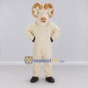 Custom Cream and Brown Ram Mascot Costume Adult Full Body Suit for Farm Events Custom Cream and Brown Ram Mascot Costume Adult Full Body Suit for Farm Events