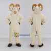 Custom Cream and Brown Ram Mascot Costume Adult Full Body Suit for Farm Events Custom Cream and Brown Ram Mascot Costume Adult Full Body Suit for Farm Events