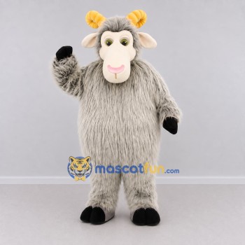 Custom Gray and Yellow Sheep Character Mascot Costume Adult Full Body Suit for Farm Events Custom Gray and Yellow Sheep Character Mascot Costume Adult Full Body Suit for Farm Events
