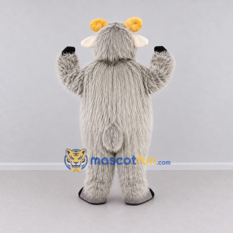 Custom Gray and Yellow Sheep Character Mascot Costume Adult Full Body Suit for Farm Events Custom Gray and Yellow Sheep Character Mascot Costume Adult Full Body Suit for Farm Events