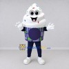 Custom White and Purple Soft Serve Ice Cream Cup Mascot Costume Adult Full Body Suit for Food Festivals Custom White and Purple Soft Serve Ice Cream Cup Mascot Costume Adult Full Body Suit for Food Festivals