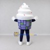 Custom White and Purple Soft Serve Ice Cream Cup Mascot Costume Adult Full Body Suit for Food Festivals Custom White and Purple Soft Serve Ice Cream Cup Mascot Costume Adult Full Body Suit for Food Festivals