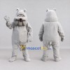 Custom Gray Bulldog Mascot Costume Adult Full Body Suit for Community Events Custom Gray Bulldog Mascot Costume Adult Full Body Suit for Community Events