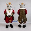 Custom Gray and Red Rat King Mascot Costume Adult Full Body Suit for Theme Parties Custom Gray and Red Rat King Mascot Costume Adult Full Body Suit for Theme Parties