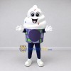 Custom White and Purple Soft Serve Ice Cream Cup Mascot Costume Adult Full Body Suit for Food Festivals Custom White and Purple Soft Serve Ice Cream Cup Mascot Costume Adult Full Body Suit for Food Festivals