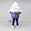 Custom White and Purple Soft Serve Ice Cream Cup Mascot Costume Adult Full Body Suit for Food Festivals Custom White and Purple Soft Serve Ice Cream Cup Mascot Costume Adult Full Body Suit for Food Festivals