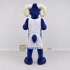 Custom Blue and White Ram in Sportswear Mascot Costume Adult Full Body Suit for Sports Events Custom Blue and White Ram in Sportswear Mascot Costume Adult Full Body Suit for Sports Events