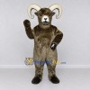 Custom Brown and Cream Ram Mascot Costume Adult Full Body Suit for Farm Events