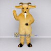 Custom Golden Tan Goat Mascot Costume Adult Full Body Suit for Farm Events