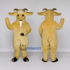 Custom Golden Tan Goat Mascot Costume Adult Full Body Suit for Farm Events