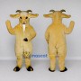 Custom Golden Tan Goat Mascot Costume Adult Full Body Suit for Farm Events