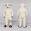 Custom Cream Sheep Mascot Costume Adult Full Body Suit for Farm Events Custom Cream Sheep Mascot Costume Adult Full Body Suit for Farm Events