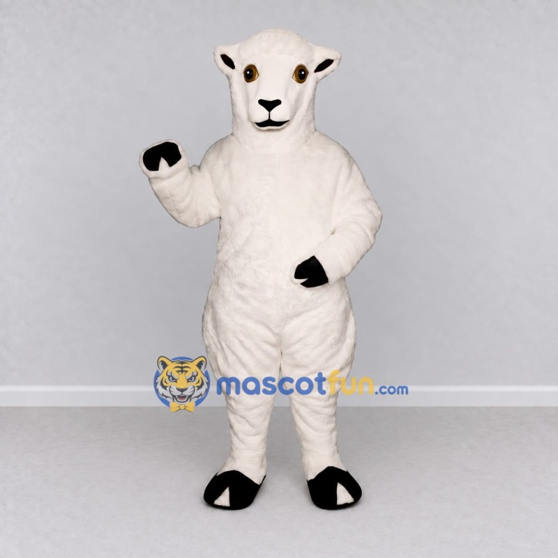 Custom White Sheep Mascot Costume Adult Full Body Suit for Farm Events Custom White Sheep Mascot Costume Adult Full Body Suit for Farm Events