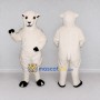 Custom White Sheep Mascot Costume Adult Full Body Suit for Farm Events