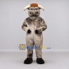 Custom Gray and Brown Bull Mascot Costume Adult Full Body Suit for Farm Events Custom Gray and Brown Bull Mascot Costume Adult Full Body Suit for Farm Events