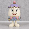Custom Cream and Lavender Teapot Character Mascot Costume Adult Full Body Suit for Tea Parties