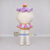 Custom Cream and Lavender Teapot Character Mascot Costume Adult Full Body Suit for Tea Parties