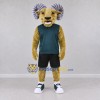 Custom Tan and Green Ram in Sportswear Mascot Costume Adult Full Body Suit for Sports Events