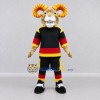Custom Tan and Black Ram in Sportswear Mascot Costume Adult Full Body Suit for Sports Events