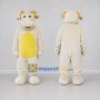 Custom Cream and Yellow Sheep Character Mascot Costume Adult Full Body Suit for School Events