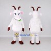 Custom White and Brown Goat Mascot Costume Adult Full Body Suit for Farm Events Custom White and Brown Goat Mascot Costume Adult Full Body Suit for Farm Events