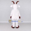 Custom White and Brown Goat Mascot Costume Adult Full Body Suit for Farm Events Custom White and Brown Goat Mascot Costume Adult Full Body Suit for Farm Events