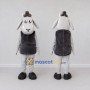 Custom Gray and Black Sheep Mascot Costume Adult Full Body Suit for Farm Events