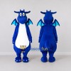 Custom Blue and White Dragon Mascot Costume Adult Full Body Suit for Theme Parties Custom Blue and White Dragon Mascot Costume Adult Full Body Suit for Theme Parties
