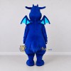 Custom Blue and White Dragon Mascot Costume Adult Full Body Suit for Theme Parties Custom Blue and White Dragon Mascot Costume Adult Full Body Suit for Theme Parties