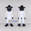 Custom Black and White Sheep Mascot Costume Adult Full Body Suit for Farm Events Custom Black and White Sheep Mascot Costume Adult Full Body Suit for Farm Events