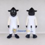 Custom Black and White Sheep Mascot Costume Adult Full Body Suit for Farm Events