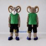 Custom Brown and Green Ram in Sportswear Mascot Costume Adult Full Body Suit for Sports Events