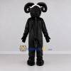 Custom Black and White Ram Mascot Costume Adult Full Body Suit for Farm Events Custom Black and White Ram Mascot Costume Adult Full Body Suit for Farm Events