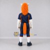 Custom White and Navy Blue Horse in Sportswear Mascot Costume Adult Full Body Suit for Sports Events Custom White and Navy Blue Horse in Sportswear Mascot Costume Adult Full Body Suit for Sports Events