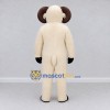 Custom Cream and Brown Ram Mascot Costume Adult Full Body Suit for Farm Events Custom Cream and Brown Ram Mascot Costume Adult Full Body Suit for Farm Events