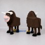 Custom Brown and White Four-Legged Bull Mascot Costume Adult Full Body Suit for Farm Events