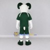 Custom White and Green Ram in Sportswear Mascot Costume Adult Full Body Suit for Sports Events Custom White and Green Ram in Sportswear Mascot Costume Adult Full Body Suit for Sports Events